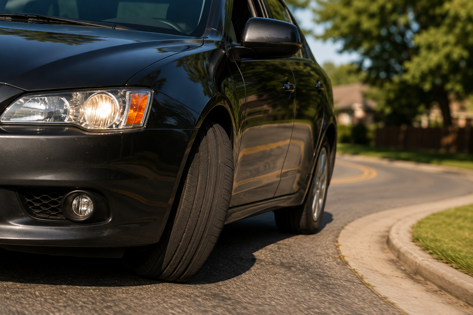 Car steering wheel and suspension components showing noise when turning — clicking clunking whining and grinding causes diagnosed by sound type and turn direction