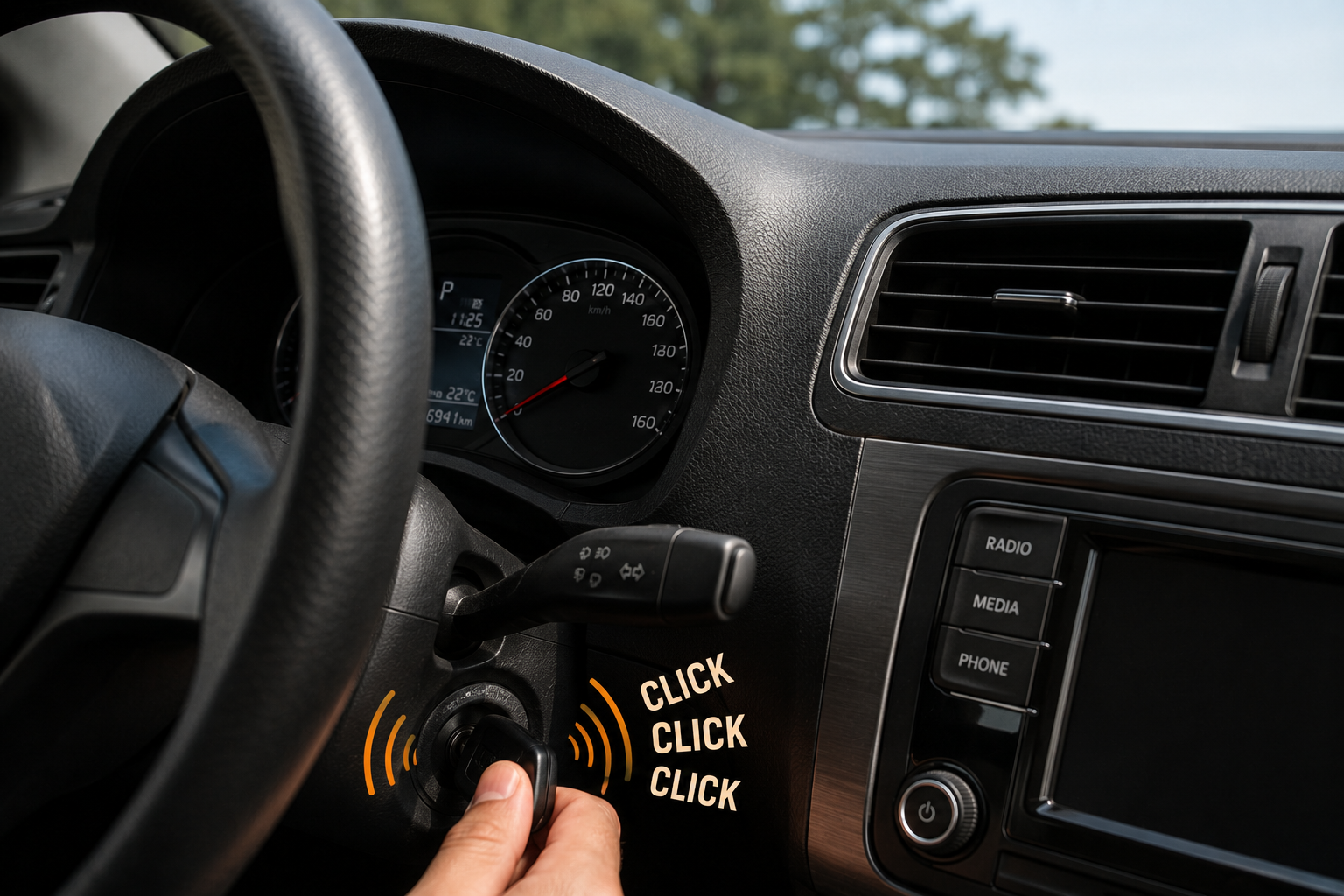 Car wheel and CV joint showing clicking noise diagnostic — car making clicking noise 9 causes diagnosed by sound location speed correlation and startup click pattern